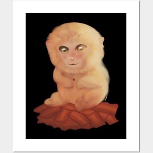 Bacon Snow Monkey Posters and Art